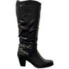 ZANNI LDS STRAP ZIP 3/4 BOOT - BLACK